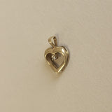 Kinn - Vintage Diamond Outline Heart Pendant