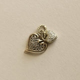 Kinn - Vintage Heart Charm Twist Pendant 10K Drop