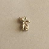 Kinn - Vintage Cat Pendant 14k