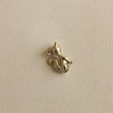 Kinn - Vintage Cat Pendant 14k