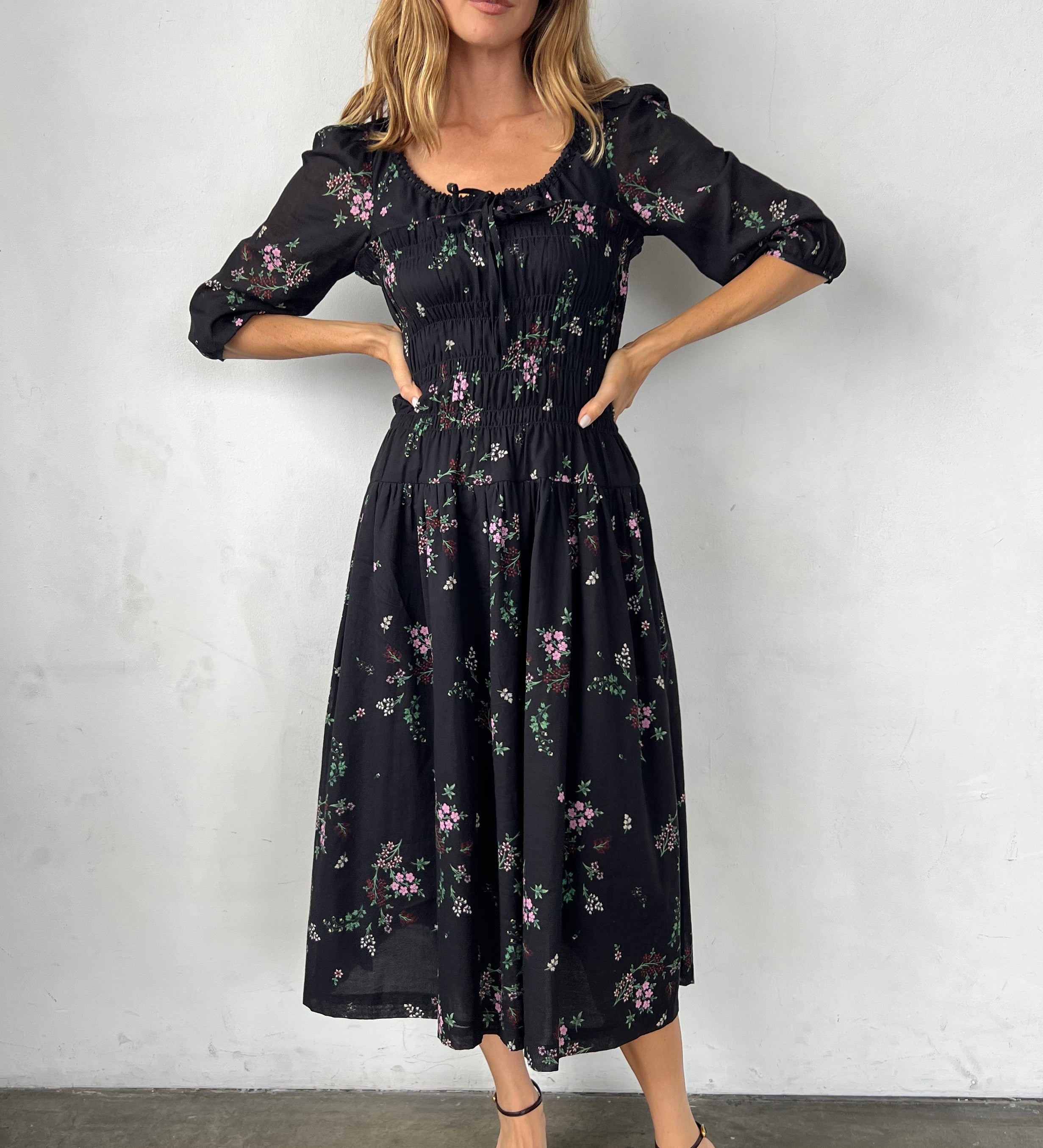 Ciao Lucia - Andrine Dress Wildflower Print Cotton Voile