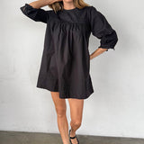 Ciao Lucia - Jolin Black Cotton Dress