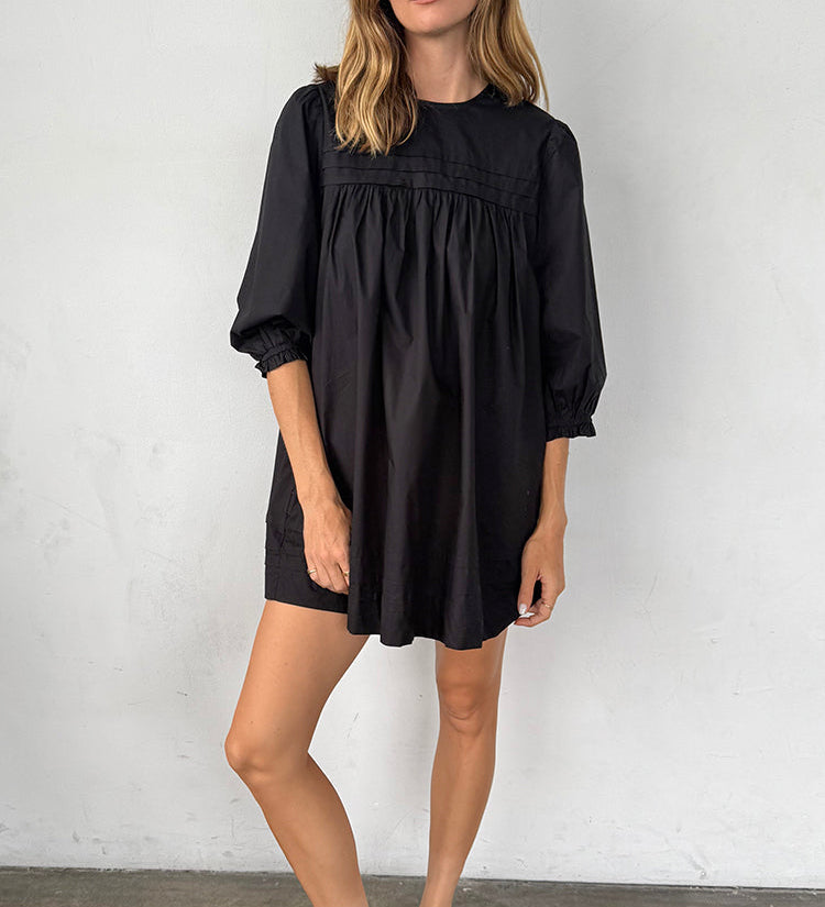 Ciao Lucia - Jolin Black Cotton Dress