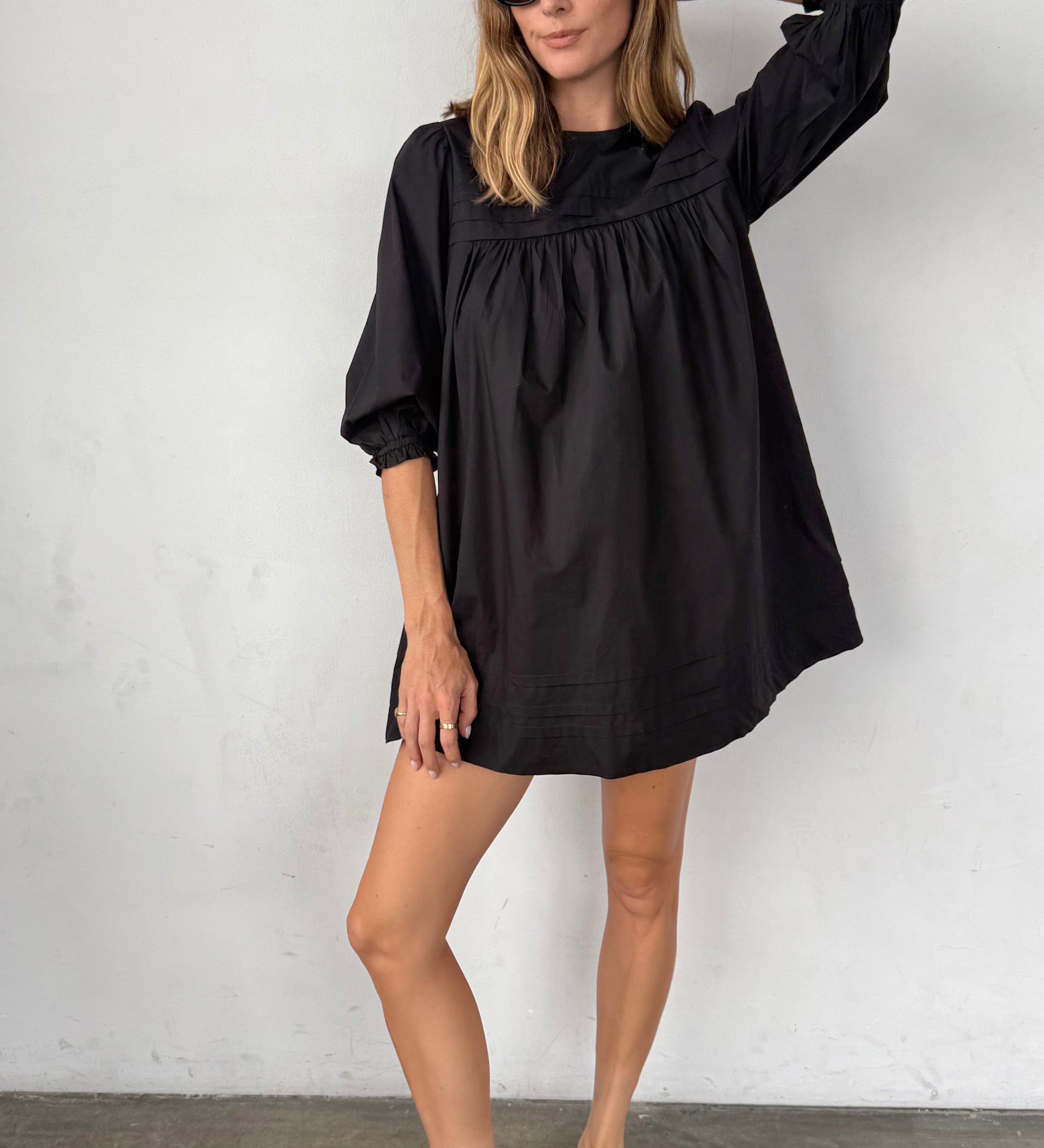 Ciao Lucia - Jolin Black Cotton Dress