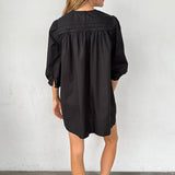 Ciao Lucia - Jolin Black Cotton Dress