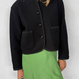 Ciao Lucia - Simona Black Wool Coat