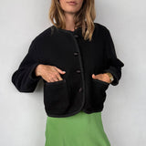 Ciao Lucia - Simona Black Wool Coat
