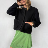 Ciao Lucia - Simona Black Wool Coat