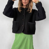 Ciao Lucia - Simona Black Wool Coat