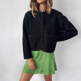Ciao Lucia - Simona Black Wool Coat