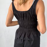 Ciao Lucia - Gigi Black Cotton Poplin Top