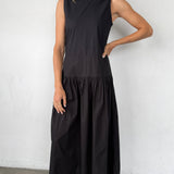Ciao Lucia - Jenetta Black Cotton Poplin Dress