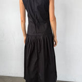 Ciao Lucia - Jenetta Black Cotton Poplin Dress
