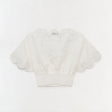 Simkhai - Delphina Embroidered Linen Knit Top