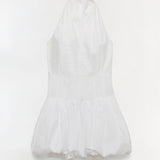 Simkhai - Brooke Cotton Halter Mini Dress