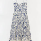 Simkhai - Analise Linen Bustier Midi Dress