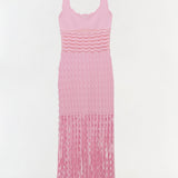 Simkhai - Brionne Scalloped Knit Midi Dress