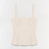 Simkhai - April Cotton Faille Bustier Top