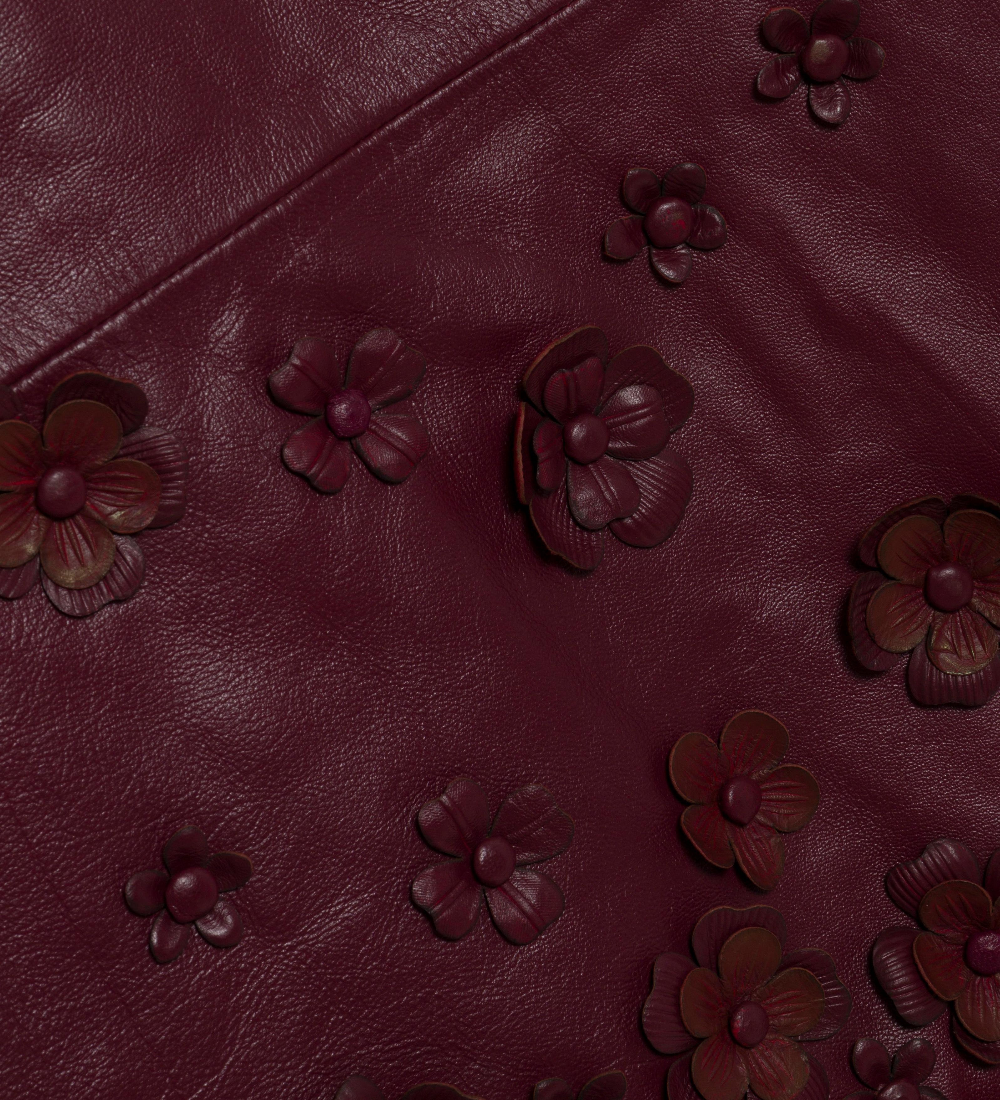 Simkhai - Talen Floral Leather Mini Dress