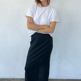 Ciao Lucia - Borgia Black Linen Skirt