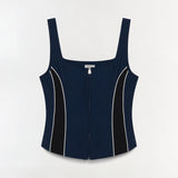 Simkhai - Aya Cotton Faille Bustier Top