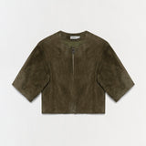 Simkhai - Austyn Short Sleeve Suede Jacket
