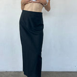 Ciao Lucia - Borgia Black Linen Skirt