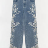 Simkhai - Porter Embroidered Jean