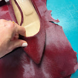 Jamie Haller - The Kitty Point Heel in Ponyhair Claret