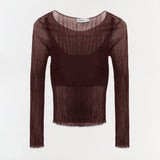 Simkhai - Leonie Sheer Plisse Top