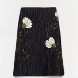 Simkhai - Arla Floral Jacquard Midi Skirt