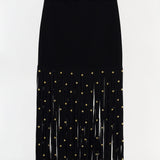 Simkhai - Melva Knit Embellished Midi Skirt