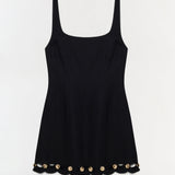 Simkhai - Lindley Studded Linen Midi Dress