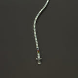 Kinn - Classic Diana Tennis Bracelet Birthstones White Gold