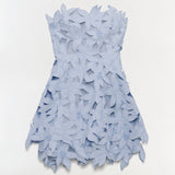 Simkhai - Miri Embroidered Cotton Bustier Mini Dress