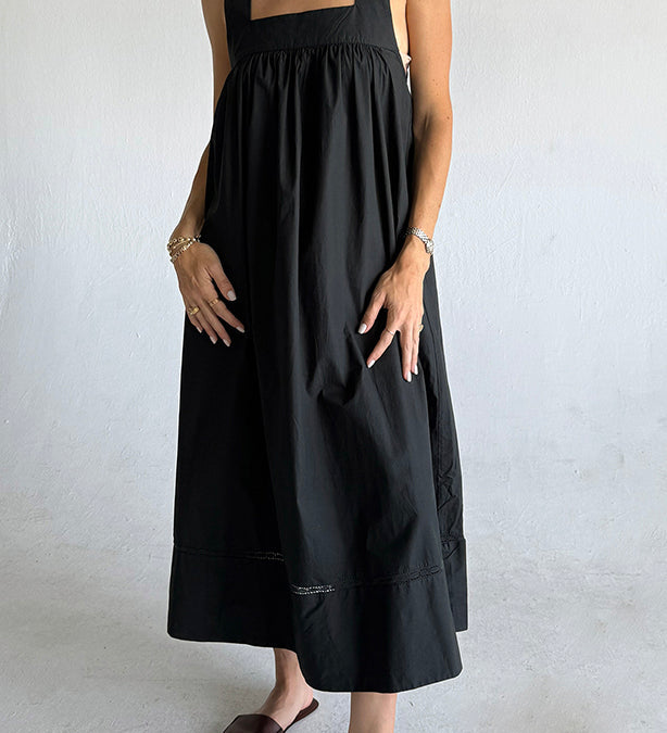 Ciao Lucia - Laura Black Cotton Dress