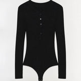 Simkhai - Susanne Silk Cashmere Henley Bodysuit