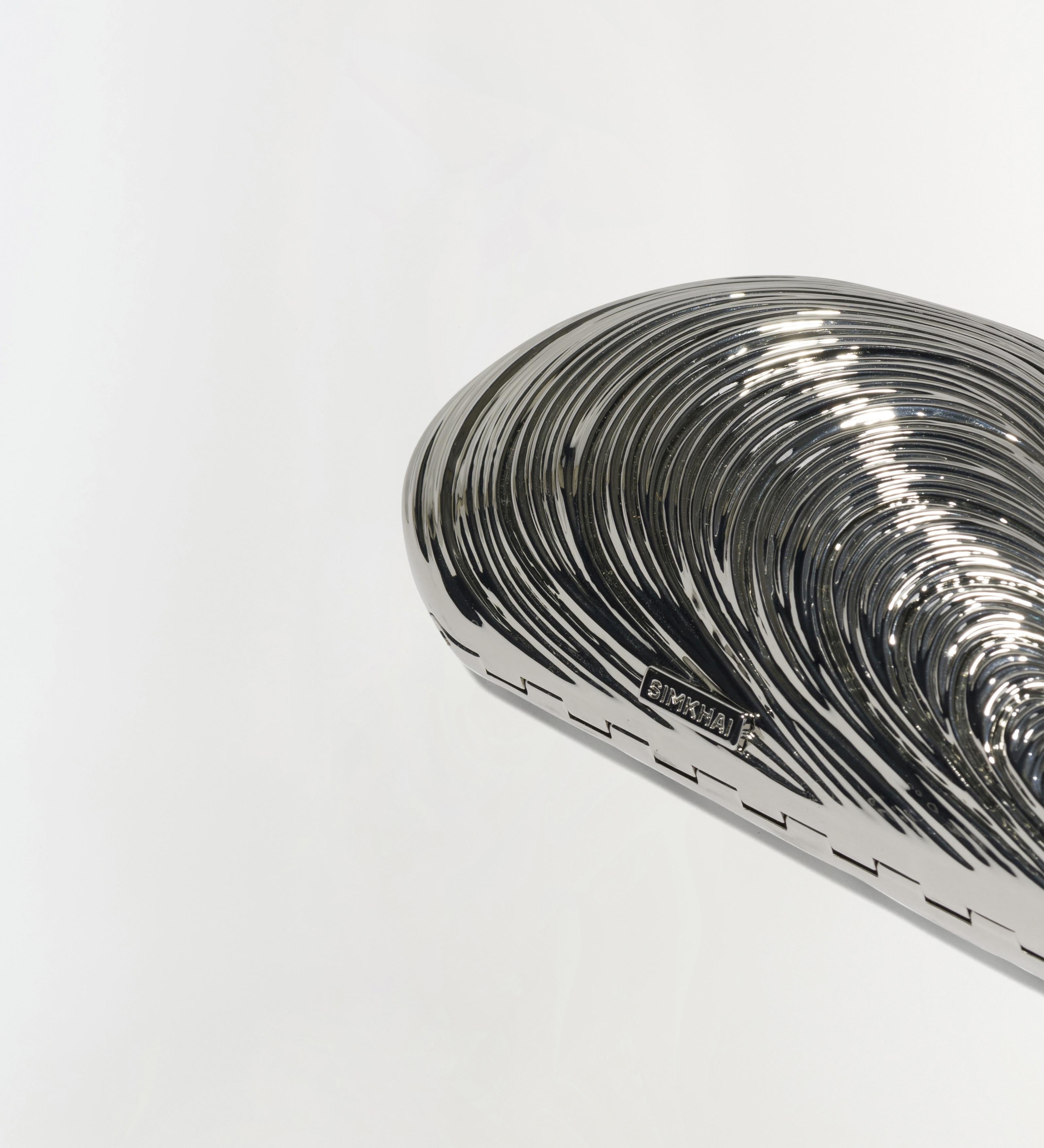 Simkhai - Bridget Mini Metal Oyster Clutch