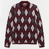 Simkhai - Callum Cashmere Argyle Polo