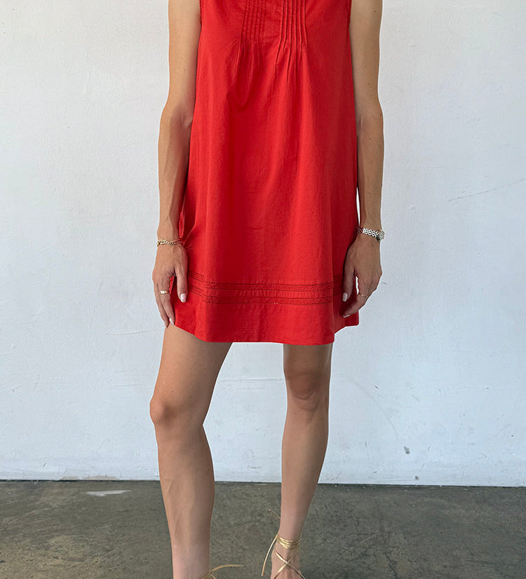 Ciao Lucia - Pavo Clay Cotton Dress