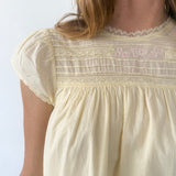 Ciao Lucia - Joelle Cap Sleeved Cotton Mini Dress Butter