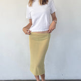 Ciao Lucia - Faye Sheer Pistachio Skirt