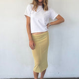 Ciao Lucia - Faye Sheer Pistachio Skirt