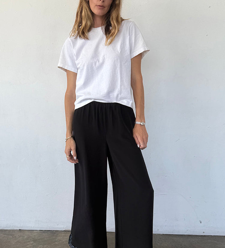 Ciao Lucia - Dita Pant Black Silk