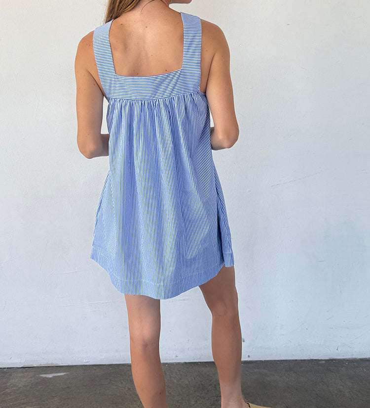 Ciao Lucia - Serra Striped Cotton Poplin Dress