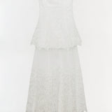 Simkhai - Rennis Embroidered Organza Bustier Gown