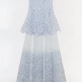Simkhai - Rennis Embroidered Organza Bustier Gown