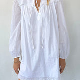 Ciao Lucia - Jonita White Cotton Voile Dress