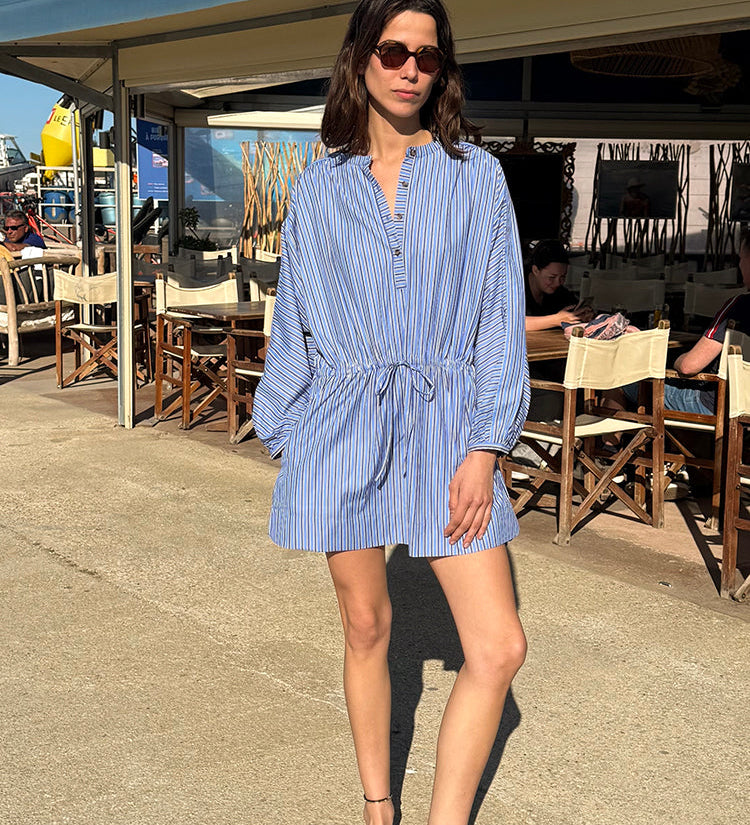 Ciao Lucia - Felina Stripe Shirting Dress