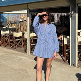 Ciao Lucia - Felina Stripe Shirting Dress